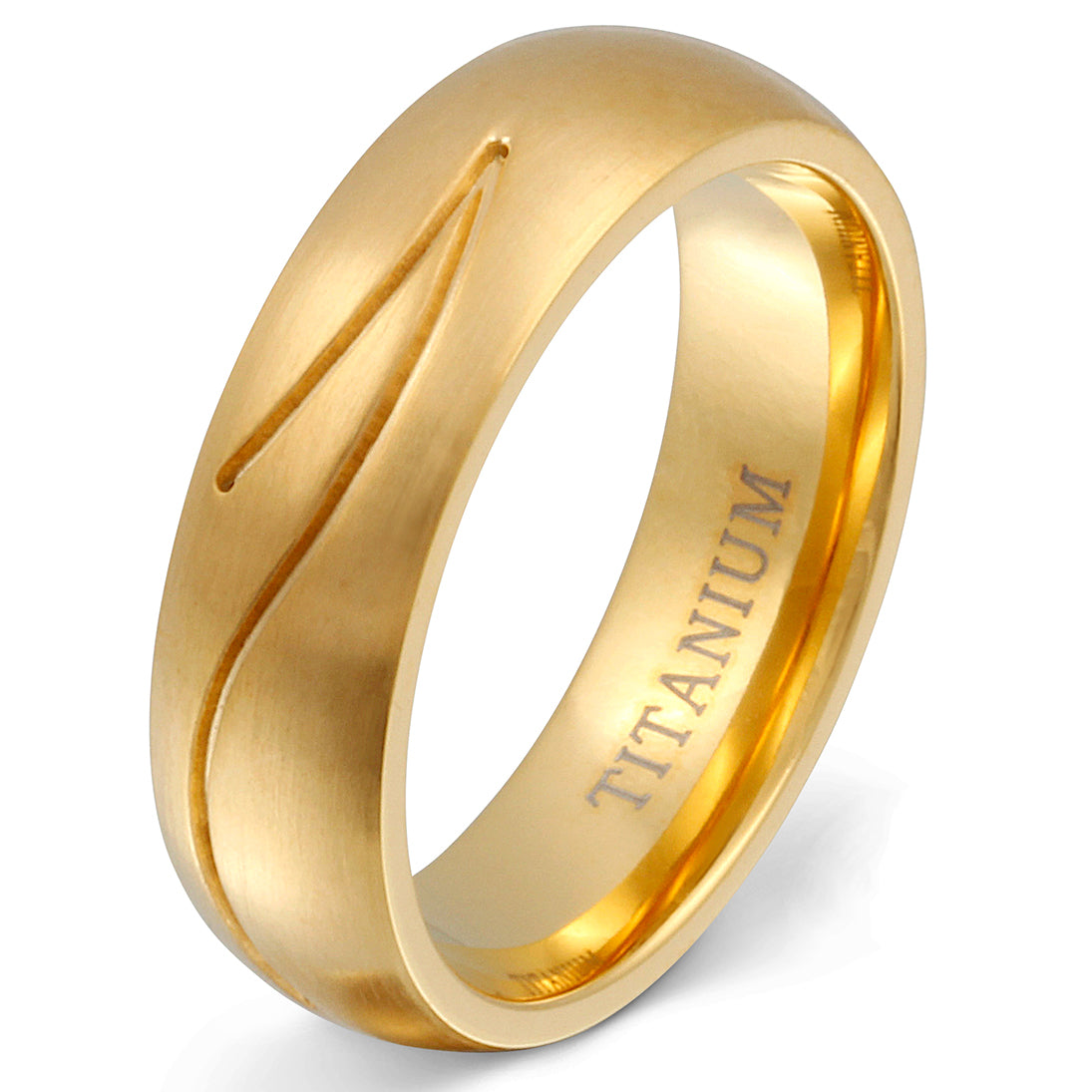Golden River Ring mit Handschriftgravur
