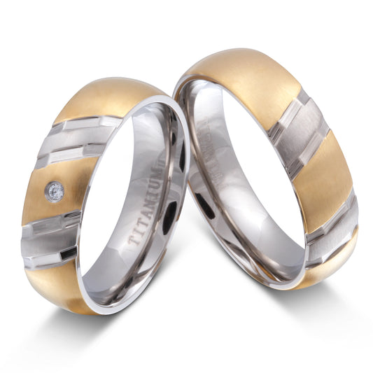 Palermo Partnerring-Set mit Handschriftgravur