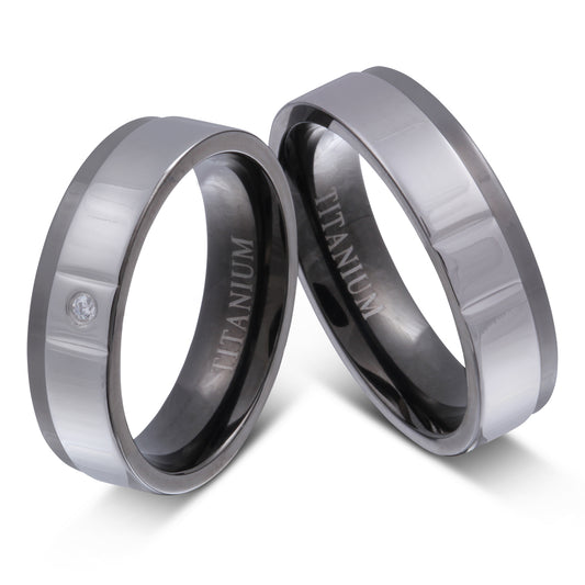 Roma Partnerring-Set mit Handschriftgravur