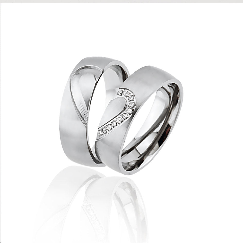 Nisa Partnerring-Set mit Handschriftgravur