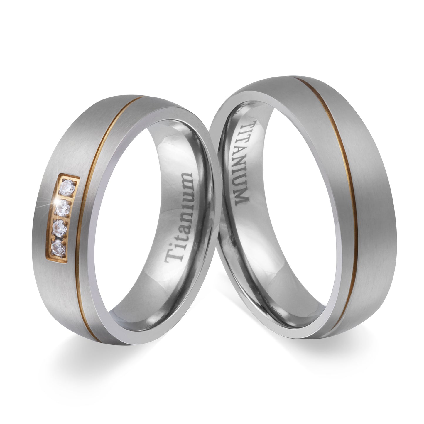 Mulini Partnerring-Set mit Handschriftgravur
