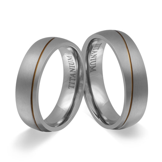 Mulini Partnerring-Set mit Lasergravur